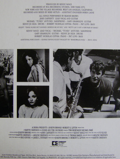 Eddie And The Cruisers (Original Motion Picture Soundtrack) - secondary