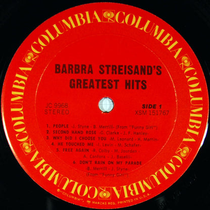 Barbra Streisand's Greatest Hits - secondary
