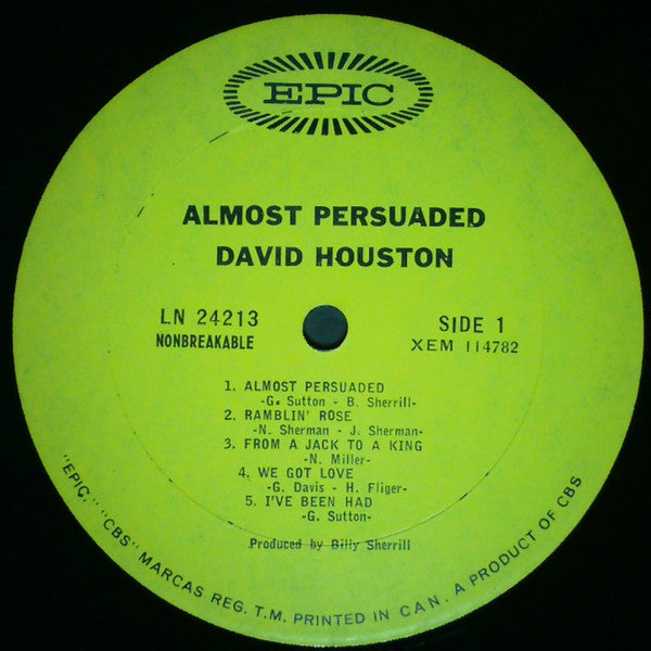 David Houston - Almost Persuaded