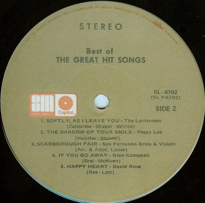 Various - Best Of The Great Hit Songs