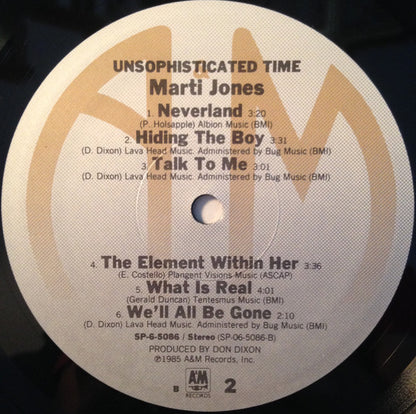 Marti Jones - Unsophisticated Time
