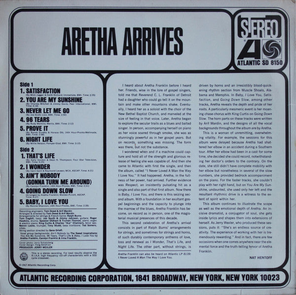 Aretha Arrives - secondary