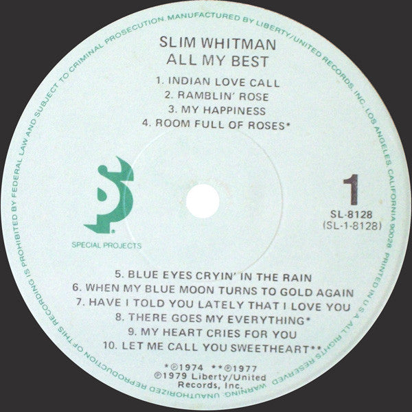 Slim Whitman - All My Best