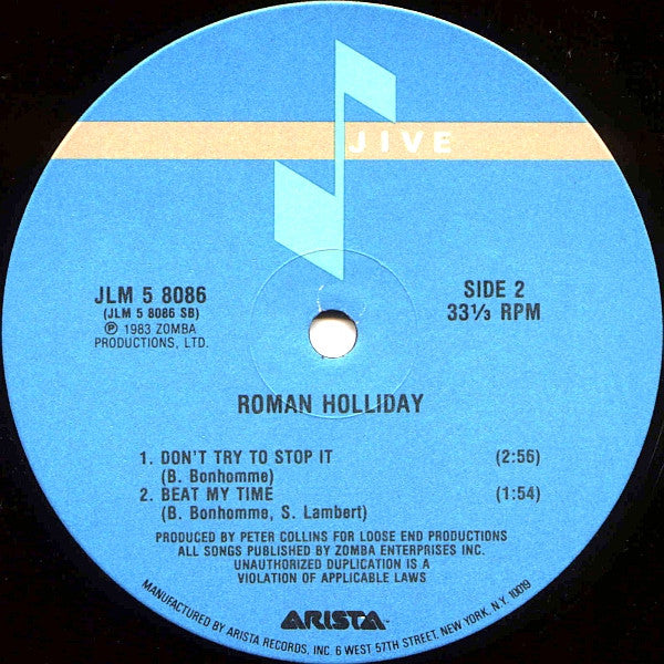 Roman Holliday - secondary