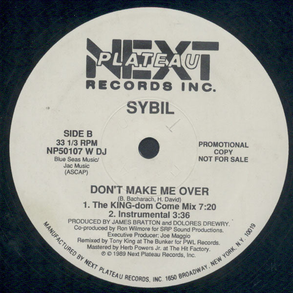 Don't Make Me Over - secondary