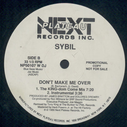 Don't Make Me Over - secondary
