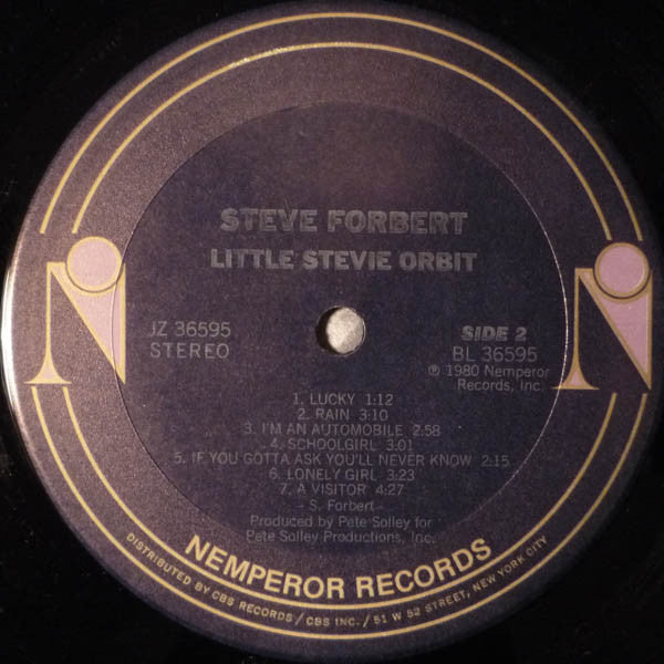 Steve Forbert - Little Stevie Orbit