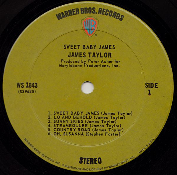 Sweet Baby James - secondary
