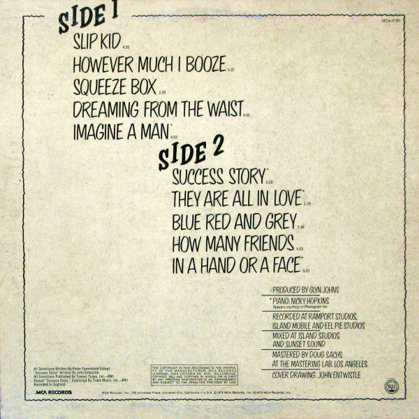 The Who By Numbers - secondary
