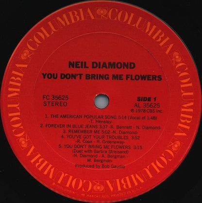 You Don't Bring Me Flowers - secondary