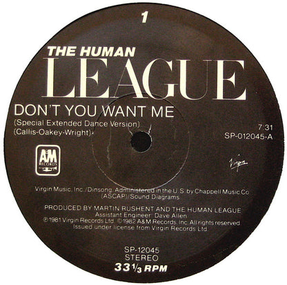 The Human League - Don't You Want Me (Special Extended Dance Mix) / Love Action (I Believe In Love)