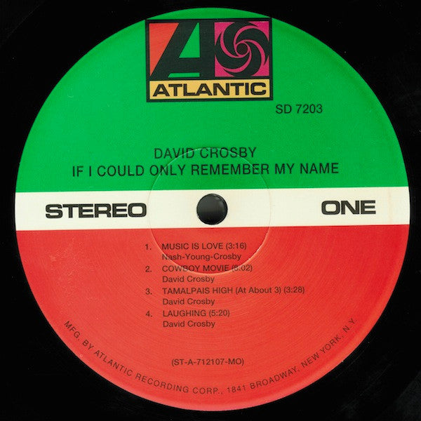 If I Could Only Remember My Name - secondary