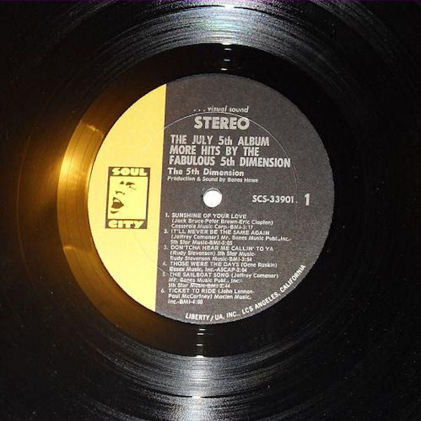 The July 5th Album - More Hits By The Fabulous 5th Dimension - secondary