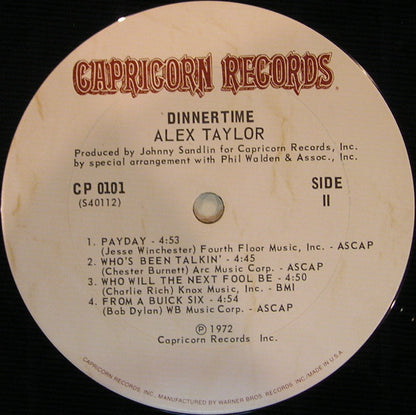 Alex Taylor - Dinnertime