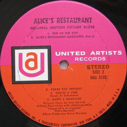 Arlo Guthrie, Garry Sherman - Alice's Restaurant (Original Motion Picture Score)