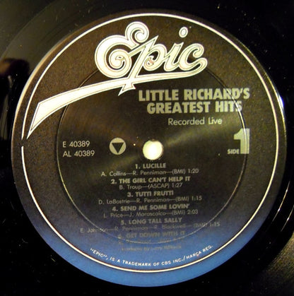 Little Richard - Little Richard's Greatest Hits Recorded Live (Okeh Hall Of Fame)