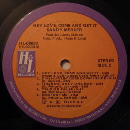 Sandy Mercer - Hey Love, Come And Get It!