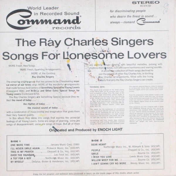 Songs For Lonesome Lovers - secondary