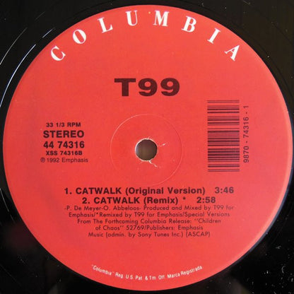 12" Single: T99 - Maximizor