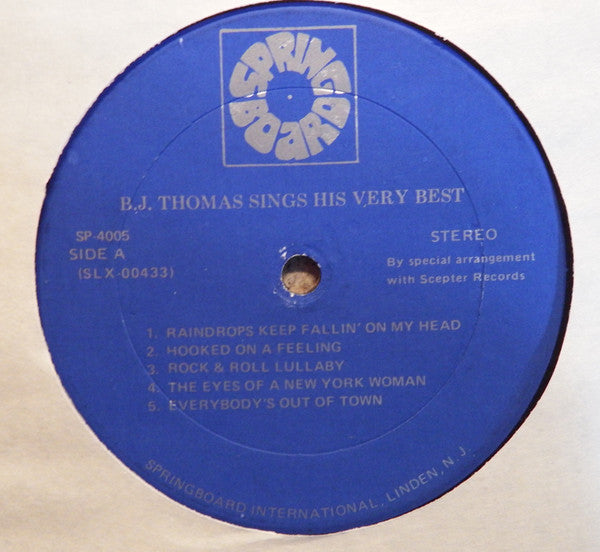 B.J. Thomas - Sings His Very Best