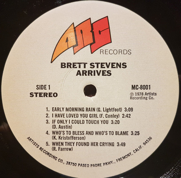Brett Stevens - Arrives