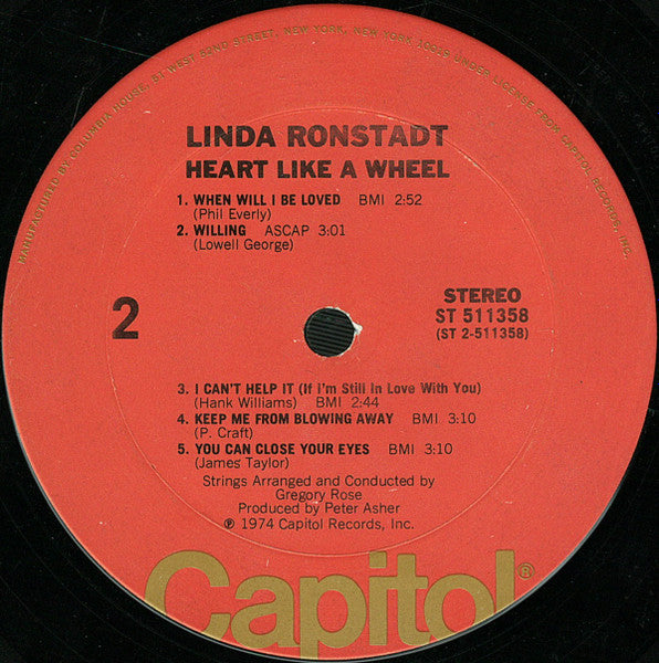 Heart Like A Wheel - secondary