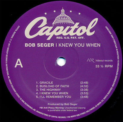I Knew You When  - secondary