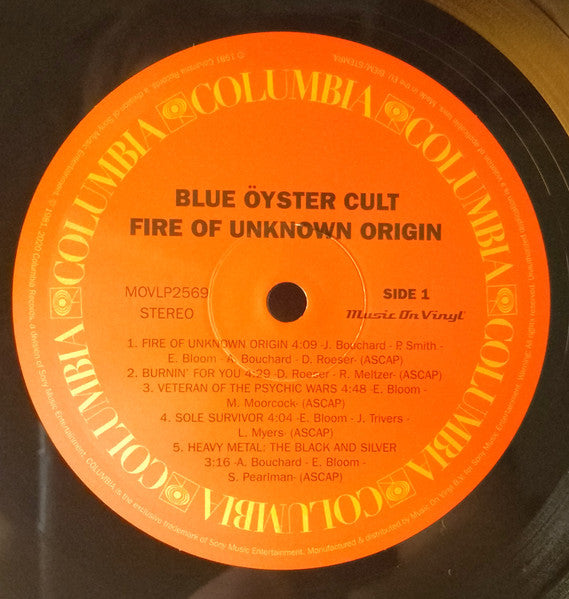 Fire Of Unknown Origin - secondary