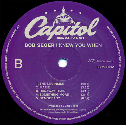I Knew You When  - secondary