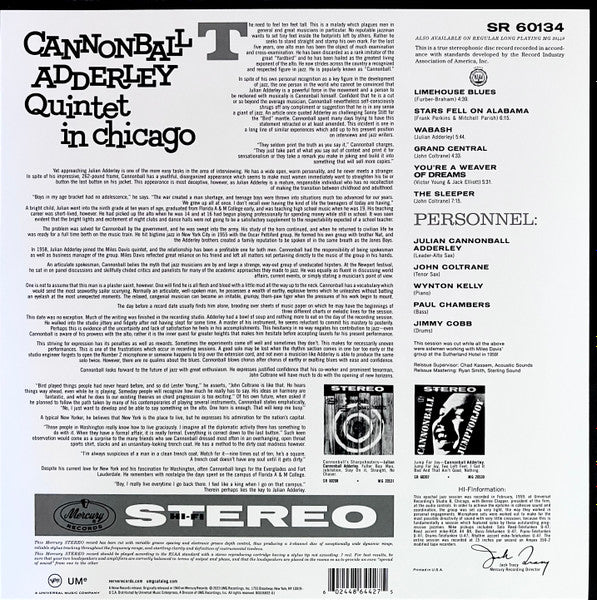 Cannonball Adderley Quintet In Chicago - secondary