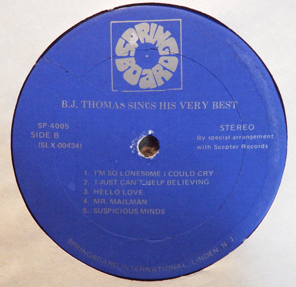 B.J. Thomas - Sings His Very Best