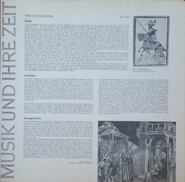 Robin Et Marion • Llibre Vermell U.A. - Weltliche Musik Um 1300 - secondary