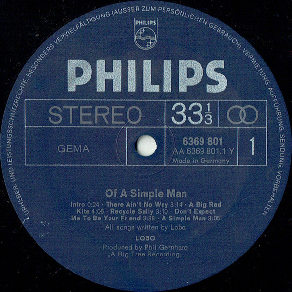 Of A Simple Man - secondary