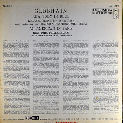 George Gershwin, Leonard Bernstein - Rhapsody In Blue / An American In Paris