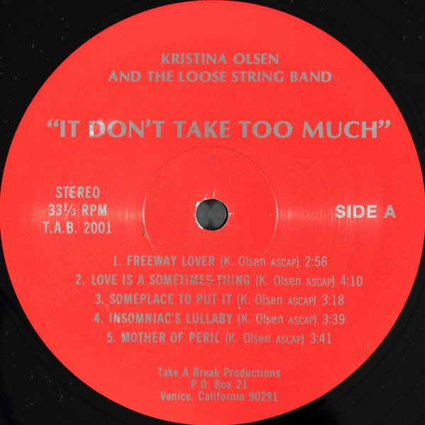 It Don't Take Too Much - secondary