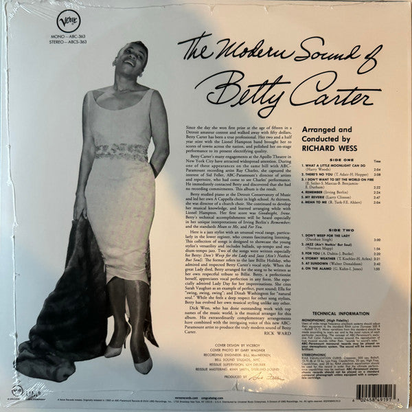 The Modern Sound Of Betty Carter - secondary