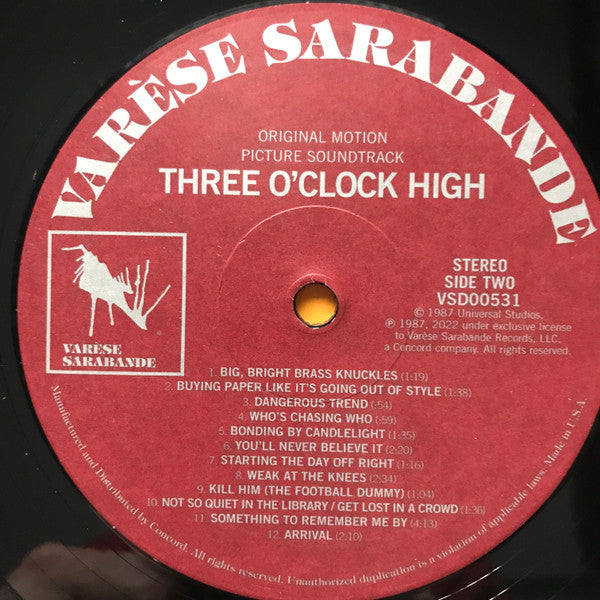 Three O'Clock High (Original Motion Picture Soundtrack) - secondary