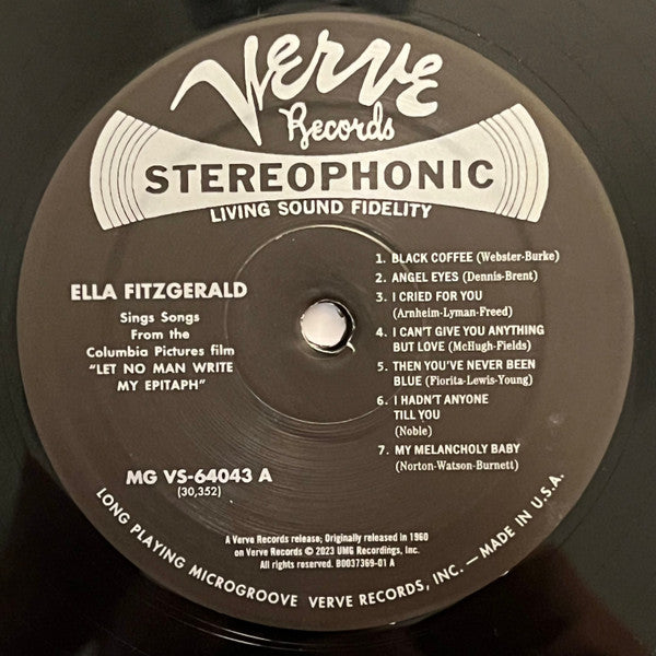Ella Fitzgerald Sings Songs From Let No Man Write My Epitaph - secondary