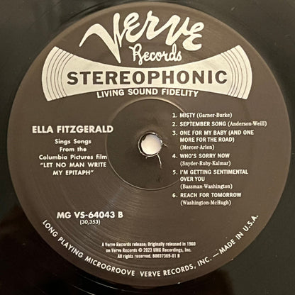 Ella Fitzgerald Sings Songs From Let No Man Write My Epitaph - secondary