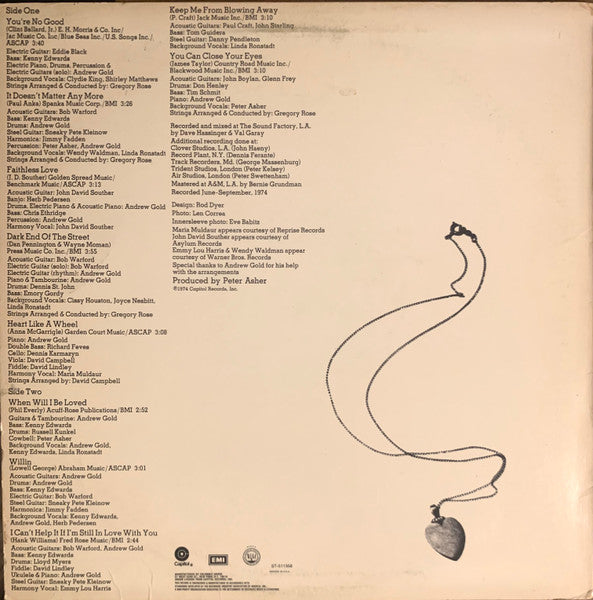 Heart Like A Wheel - secondary