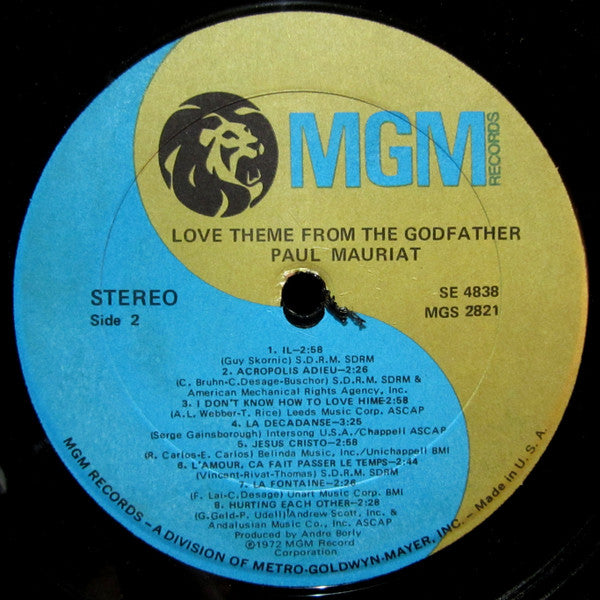 Love Theme From The Godfather - secondary