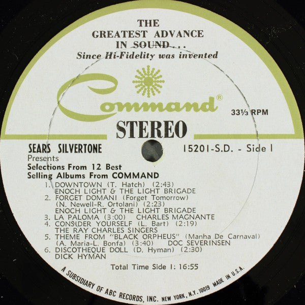 Various - Sears Silvertone Presents Selections From 12 Best Selling Albums From Command