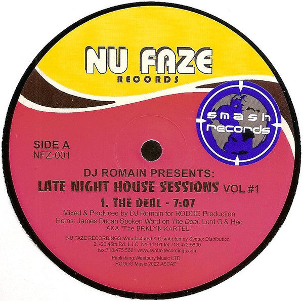 12" Single: DJ Romain - Late Night House Session Vol # 1