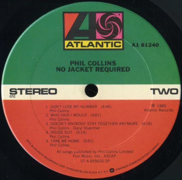 No Jacket Required - secondary