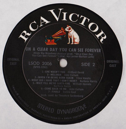Barbara Harris, John Cullum - On A Clear Day You Can See Forever (Original Broadway Cast Recording)