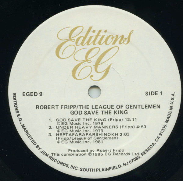 God Save The King - secondary