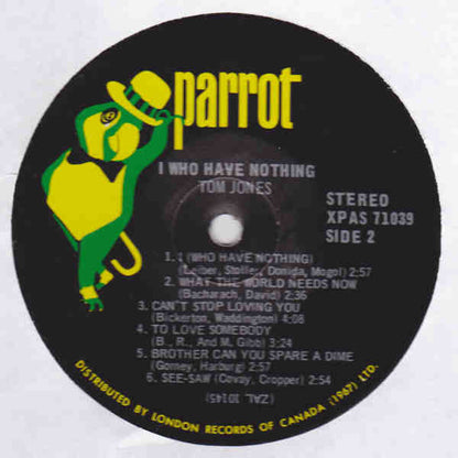 I (Who Have Nothing) - secondary