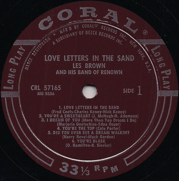 Les Brown And His Band Of Renown - Love Letters In The Sand