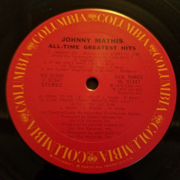 Johnny Mathis - Johnny Mathis' All-Time Greatest Hits
