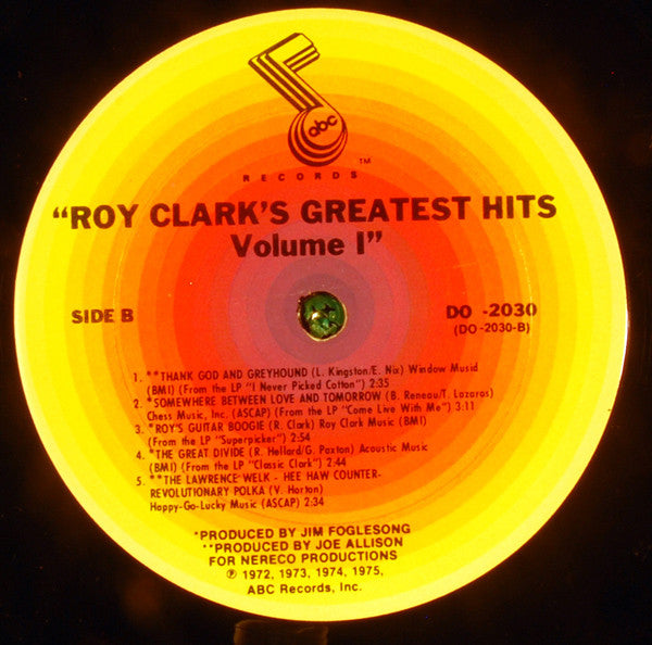 Roy Clark - Roy Clark's Greatest Hits Volume 1